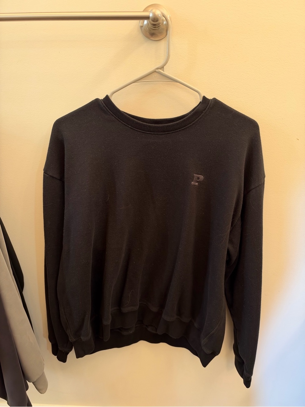 PINK Victoria's Secret Black Crewneck Sweater
